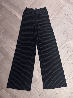 Boohoo Black pinstripe Trousers